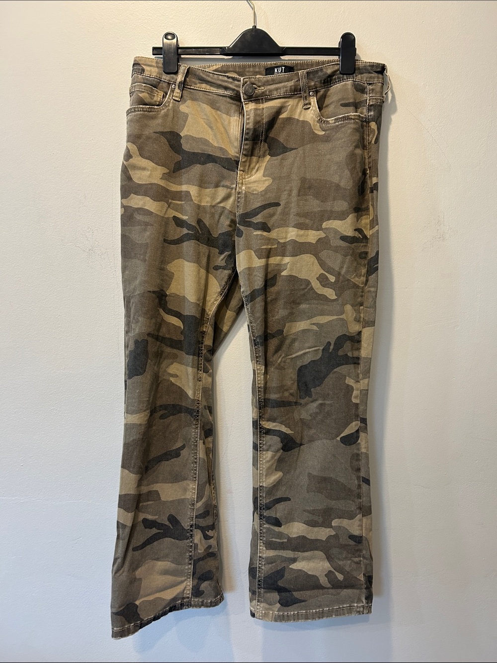 Kut from the Kloth Camouflage Flare Jeans